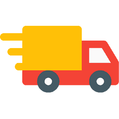 A delivery truck