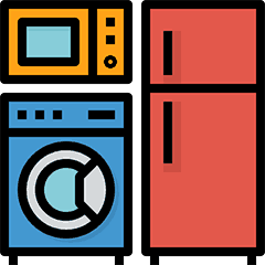 Microwave, washing machine and refrigerator 