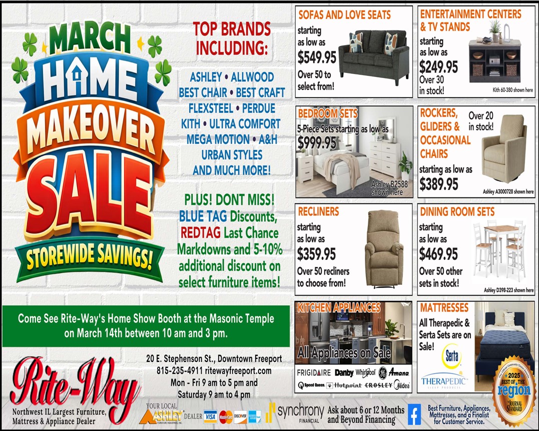  A newspaper ad for our sale. 
