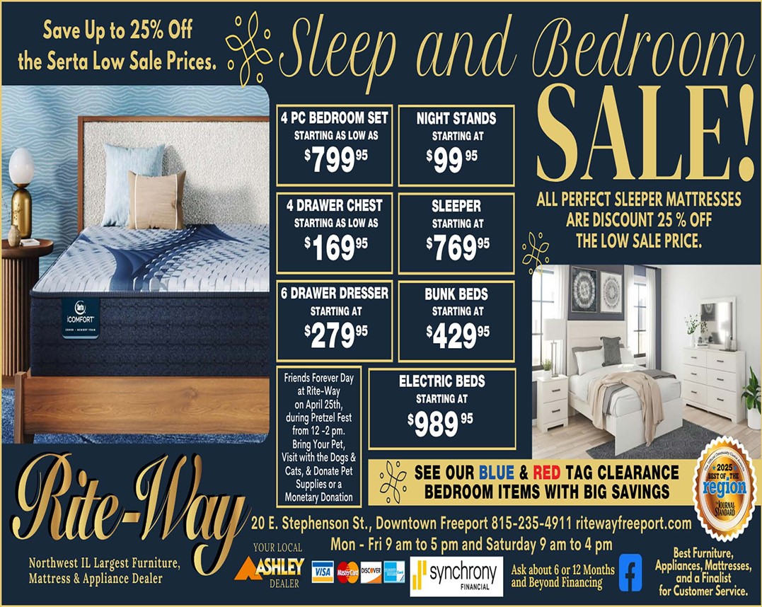  A newspaper ad for our sale. 