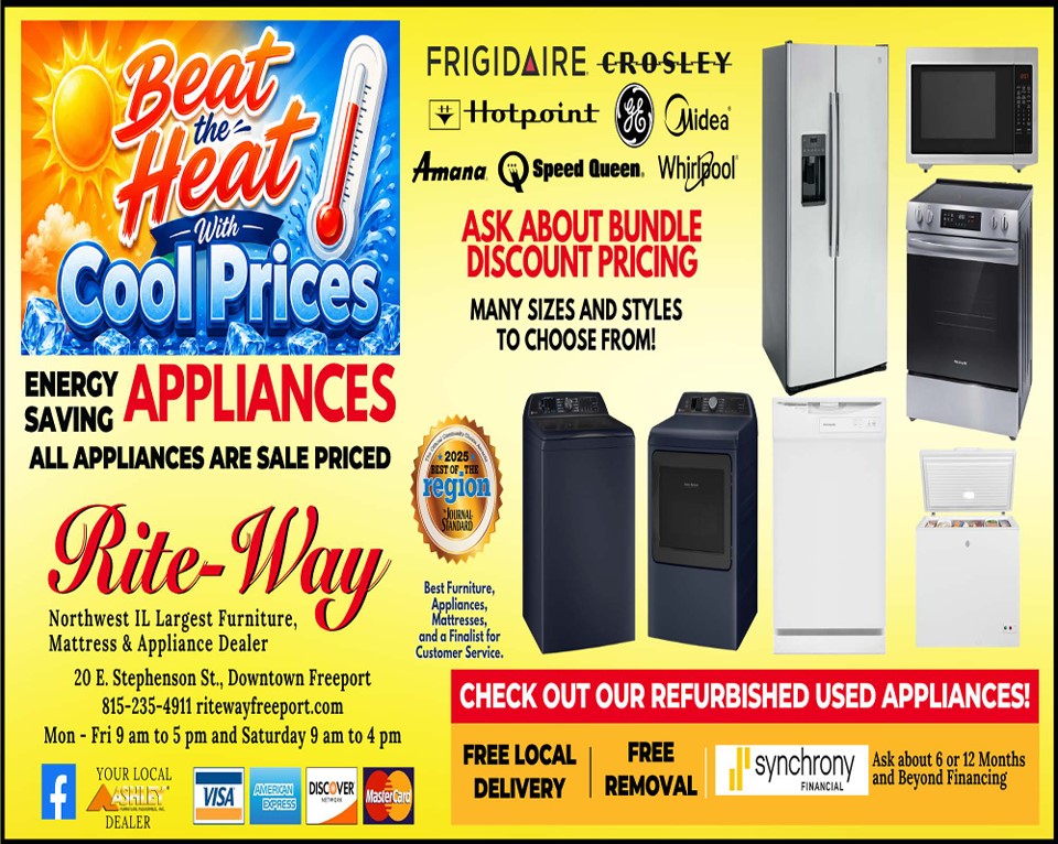 A newspaper ad for our sale.