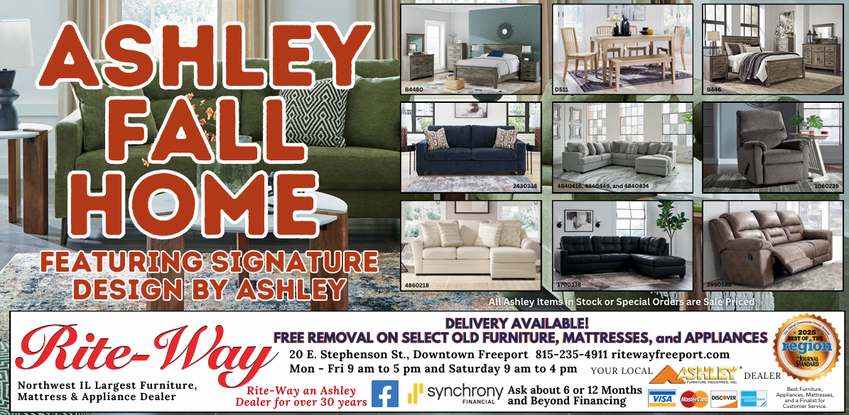 A newspaper ad for our sale